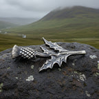 Balmoral Scottish Thistle Kilt Pin - Handmade in Scotland