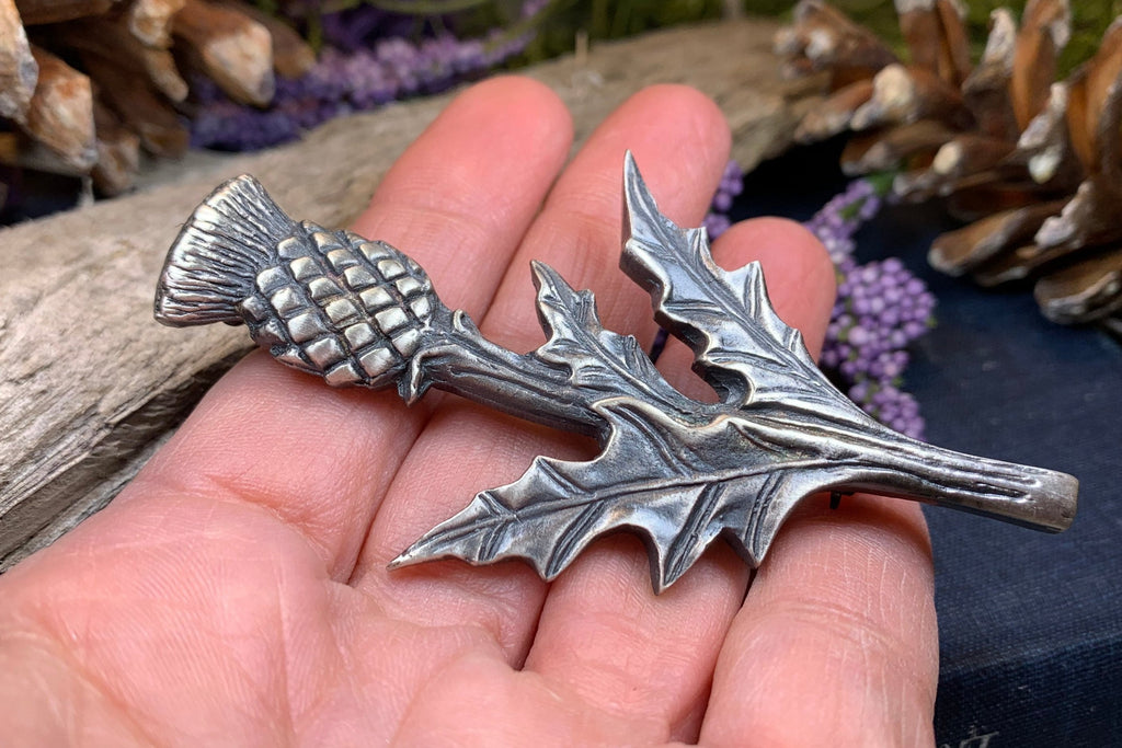 Balmoral Scottish Thistle Kilt Pin - Handmade in Scotland