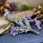 Balmoral Scottish Thistle Kilt Pin - Handmade in Scotland