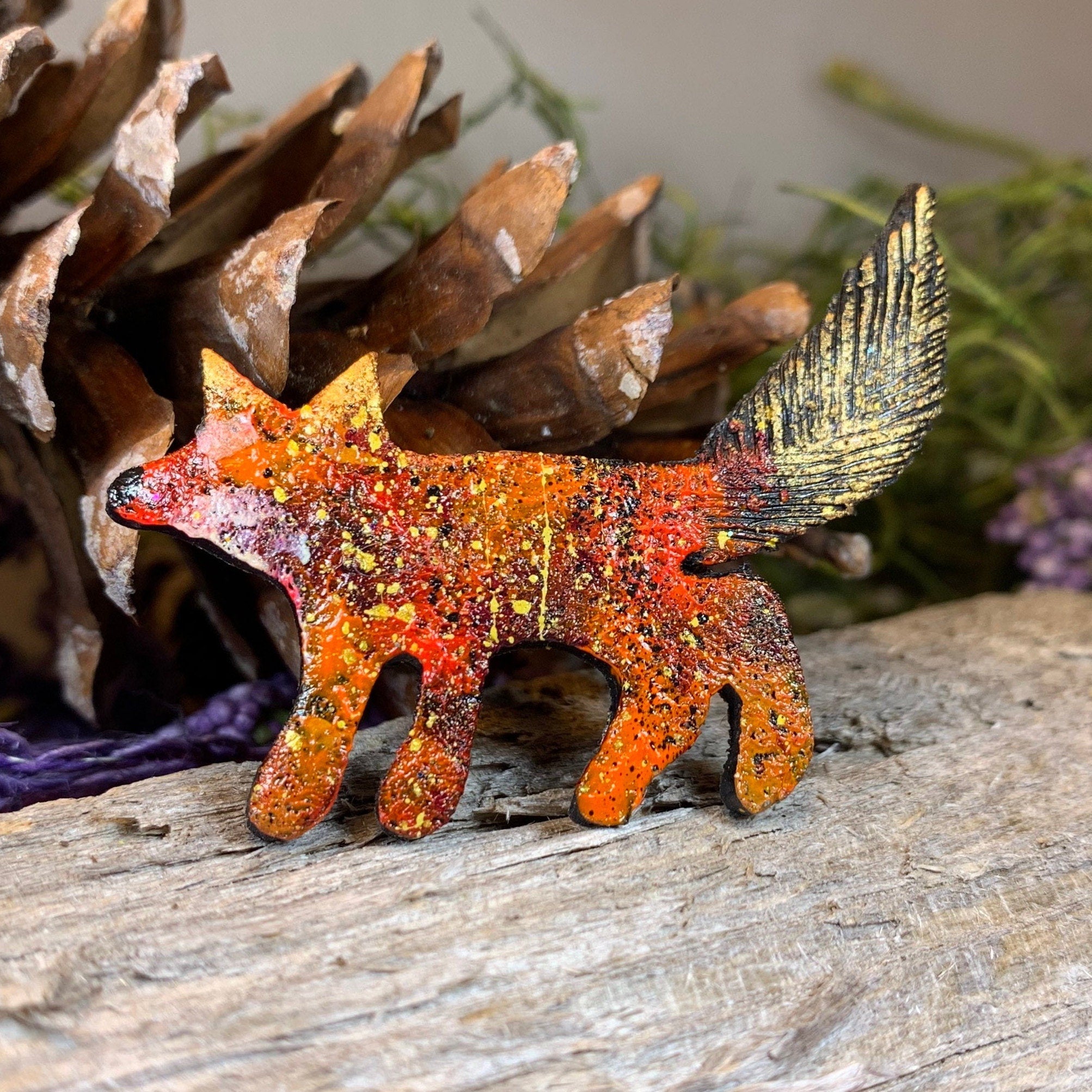 Zola Fox Brooch - Handmade in Scotland