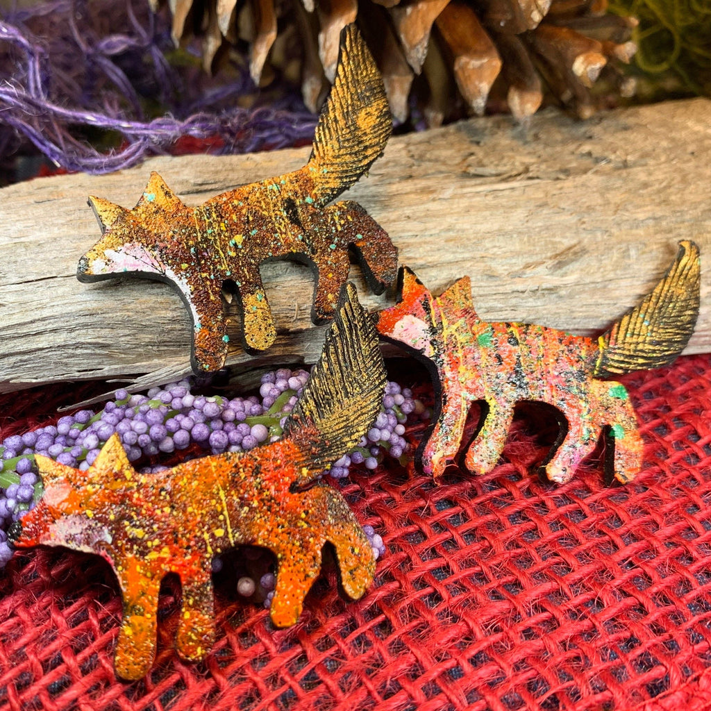Zola Fox Brooch - Handmade in Scotland