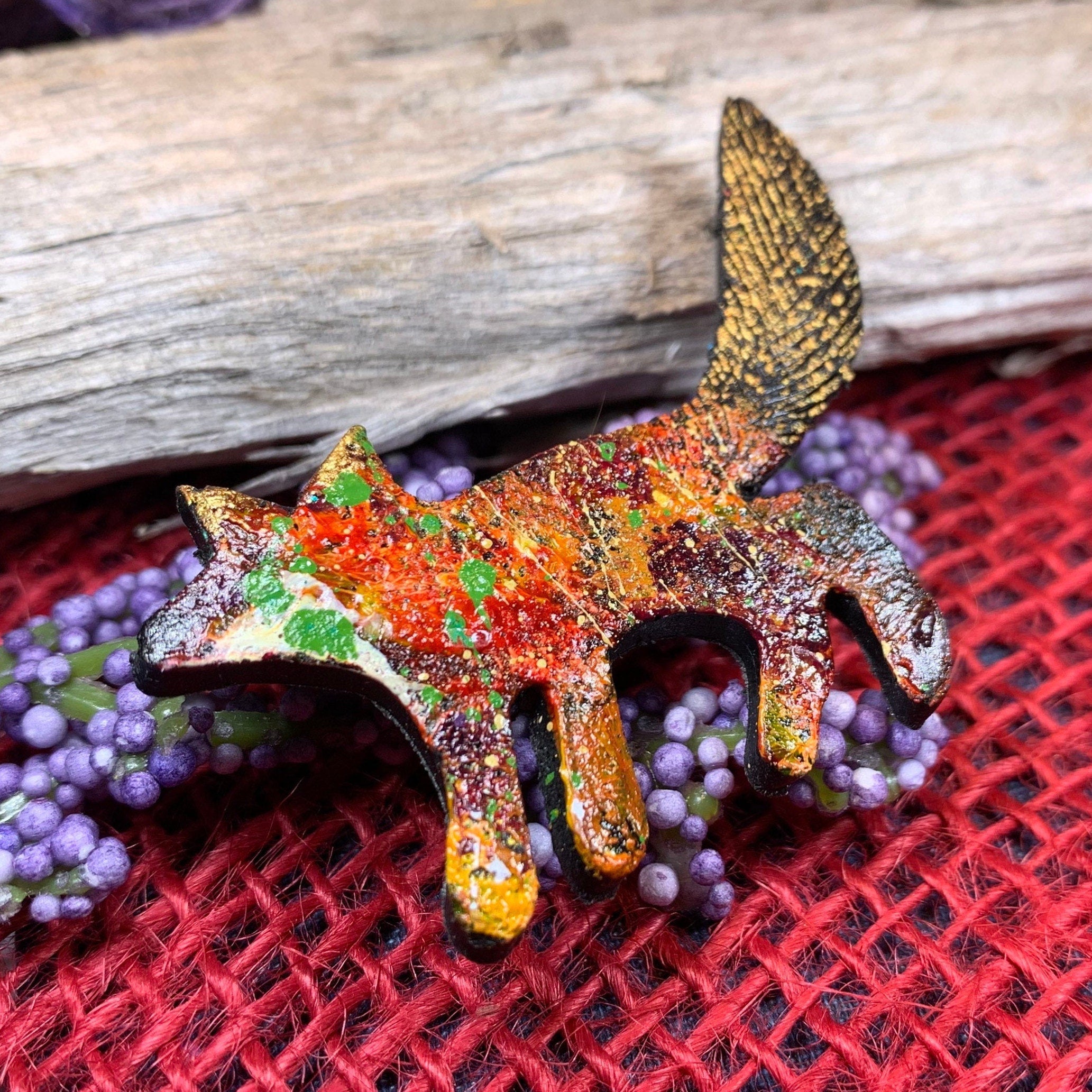Zola Fox Brooch - Handmade in Scotland