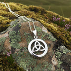 Trinity Knot Celtic Necklace in Sterling Silver