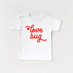 Love Bug toddler and youth tee shirt, Valentine's Day collection by Benny and Ray Apparel