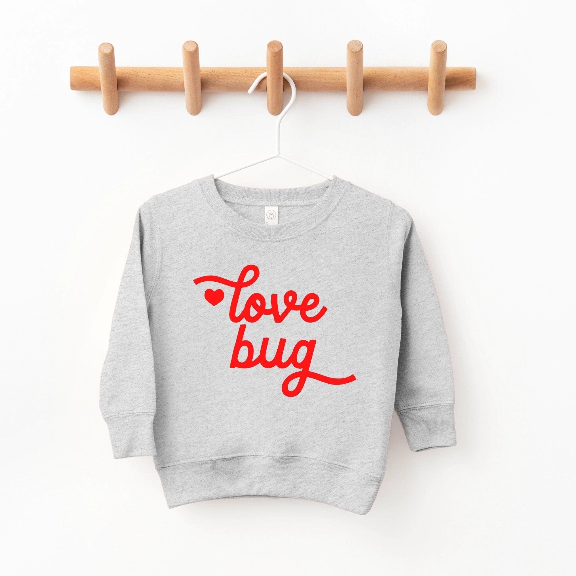 Love Bug toddler and youth Sweatshirt, Valentine's Day collection by Benny and Ray Apparel