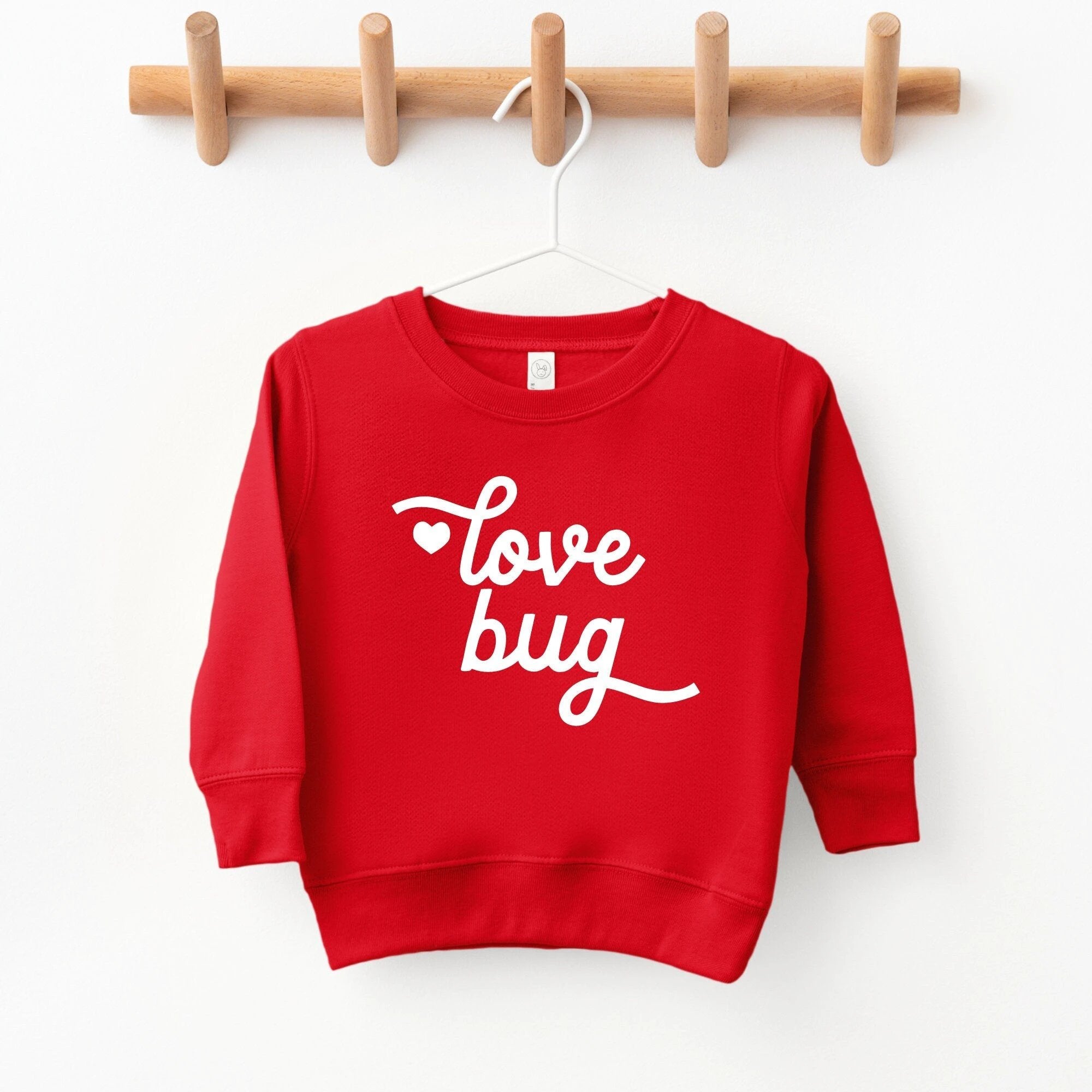 Love Bug toddler and youth Sweatshirt, Valentine's Day collection by Benny and Ray Apparel