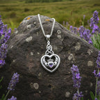 Evermore Irish Claddagh Necklace in Sterling Silver