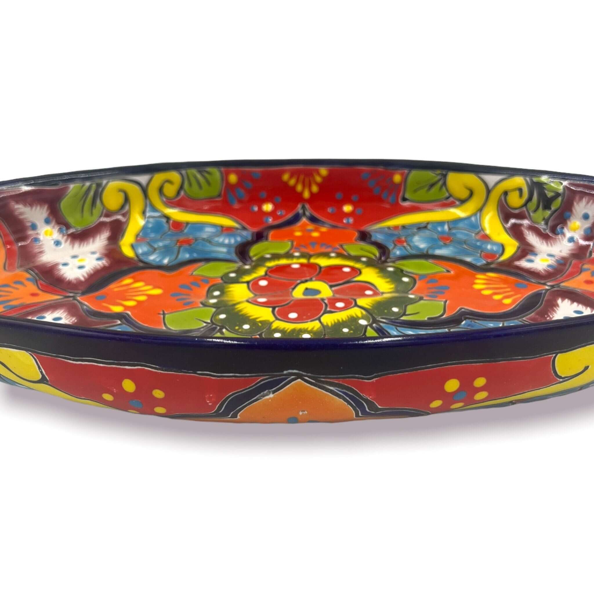 XL Oval Talavera Platter | Hand-Painted Mexican Serving Dish