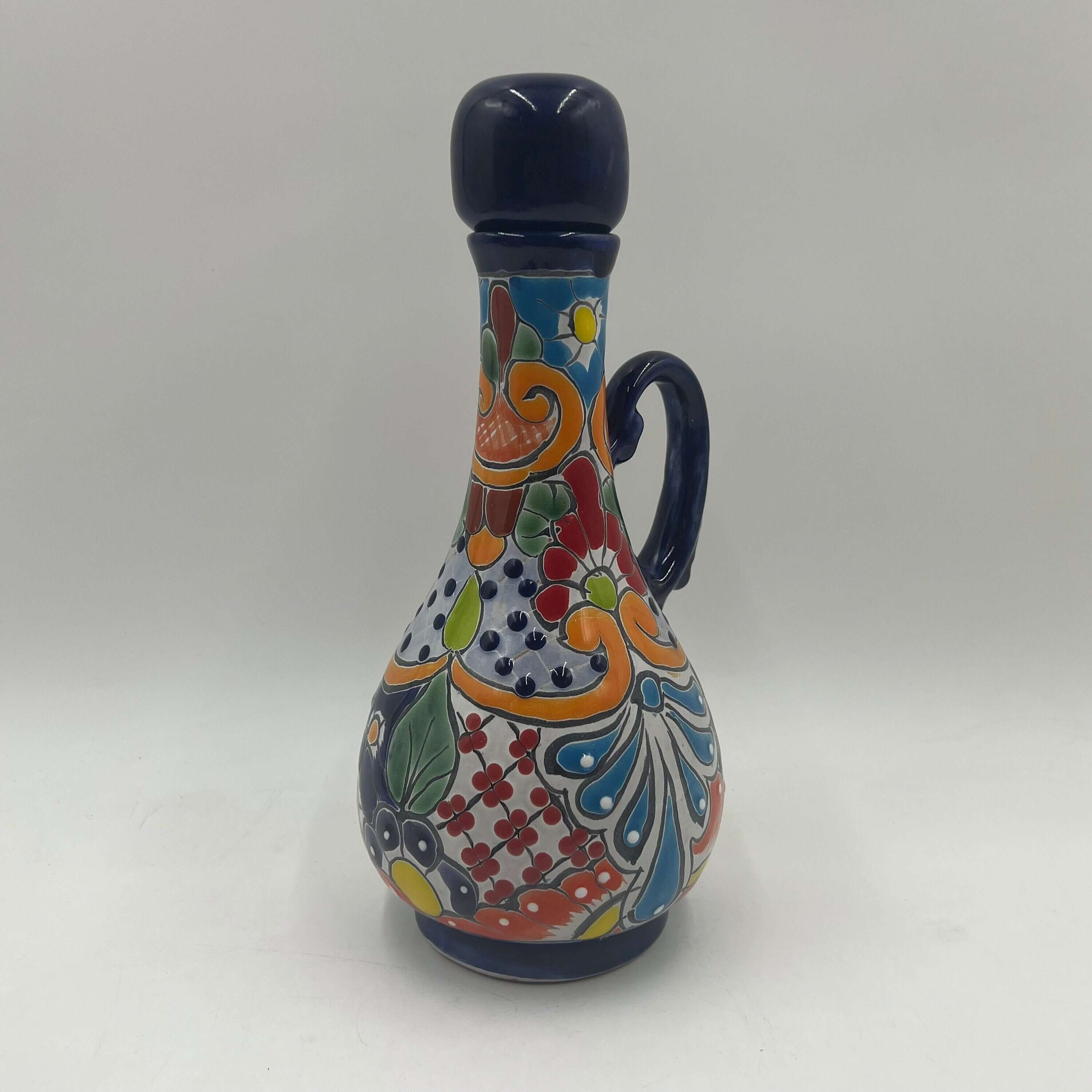 Talavera Decanter with 6 Shot Glasses | Hand Painted Mexican Set