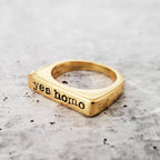 Yes Homo Gold or Silver Pride Ring