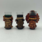 Handcrafted Mexican Shot Glass | Aztec Warrior Design