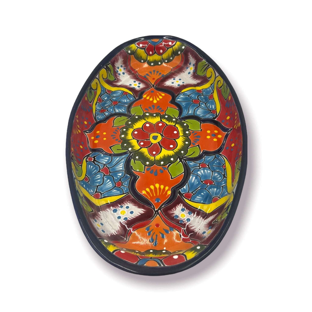 XL Oval Talavera Platter | Hand-Painted Mexican Serving Dish