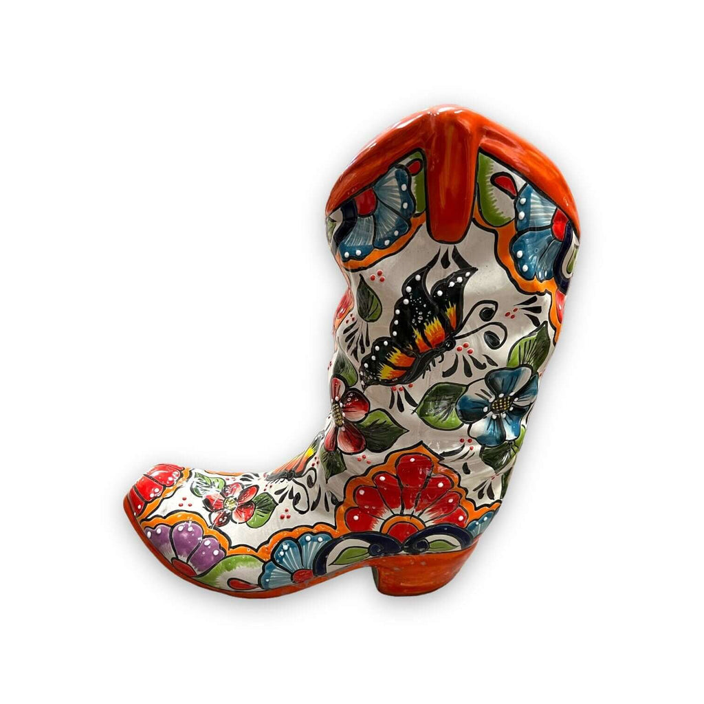 Colorful Boot Planter | Handcrafted Talavera Pot
