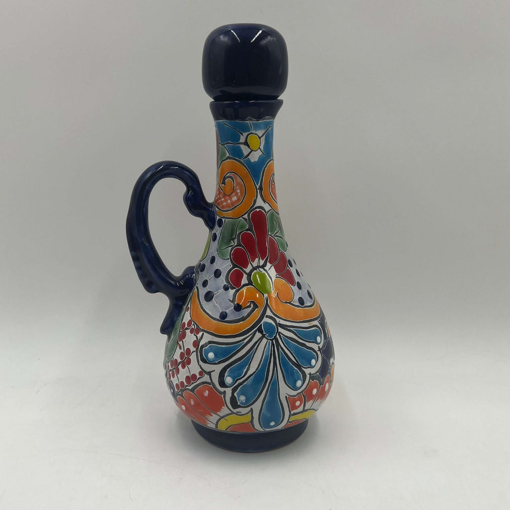 Talavera Decanter with 6 Shot Glasses | Hand Painted Mexican Set