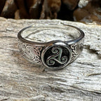 Reeve Celtic Triple Spiral Ring