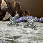Springtide Irish Saint Brigid's Cross Earrings