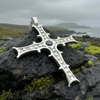 Irish Cross of Cong Necklace in Sterling Silver