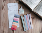 Book Annotating kit- bookmark reading log, annotating tabs, highlighters & a magnetic bookmark | Everything but the Book | Book Lovers kit by Midnight Readers Shop