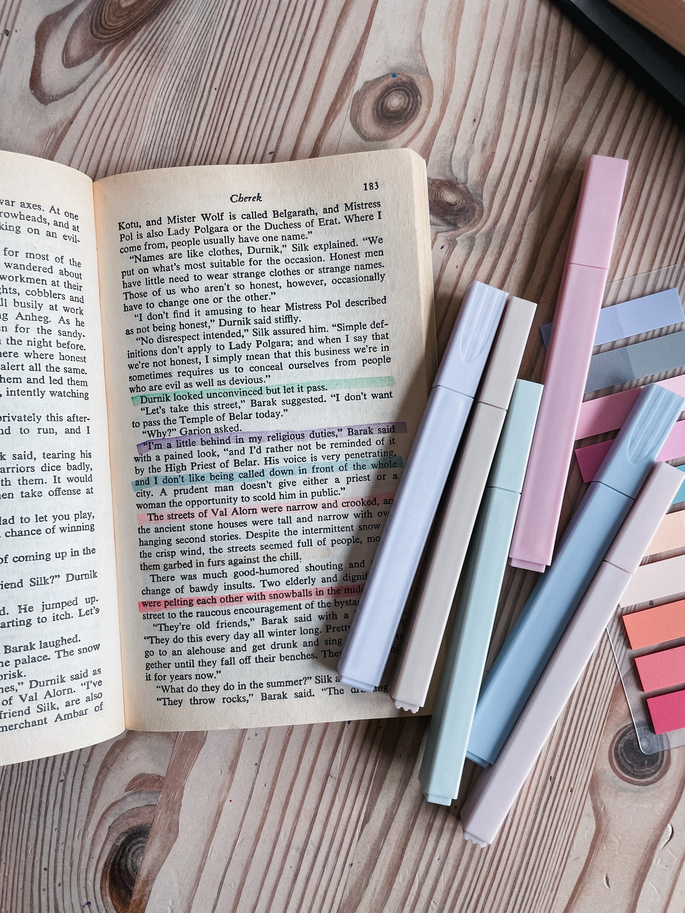 Book Annotating kit- bookmark reading log, annotating tabs, highlighters & a magnetic bookmark | Everything but the Book | Book Lovers kit