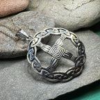Aura Irish Saint Brigid's Cross Necklace in Sterling Silver