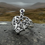Rue Italian Cimaruta Ring in Sterling Silver