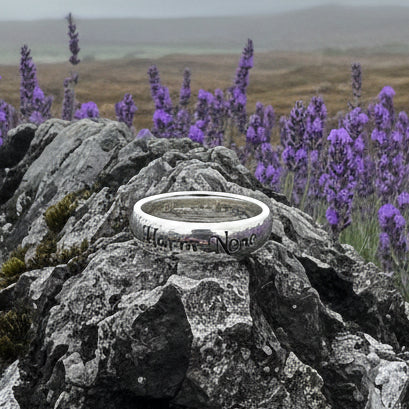 Harm None Wiccan Ring in Sterling Silver
