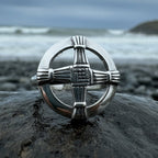 Springtide Irish Saint Brigid's Cross Ring in Sterling Silver