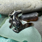 Moonlight Dancer Rabbit Ring in Sterling Silver