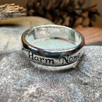 Harm None Wiccan Ring in Sterling Silver