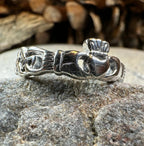 Folklore Irish Claddagh Ring in Sterling Silver