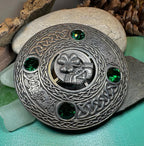 Large Irish Pride Claddagh Plaid Pin
