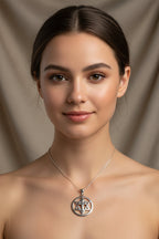 Star of David Cross Necklace in Sterling Silver