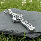 The Quinn Irish Harp Celtic Cross Necklace