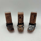 Cowboy Boot Shot Glass | Authentic Mexican Leather-Wrapped Glass
