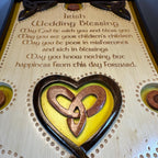 Wooden Irish Wedding Blessing Wall Plaque