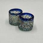 Hand-Blown Mexican Shot Glass | Confetti Triple Shot
