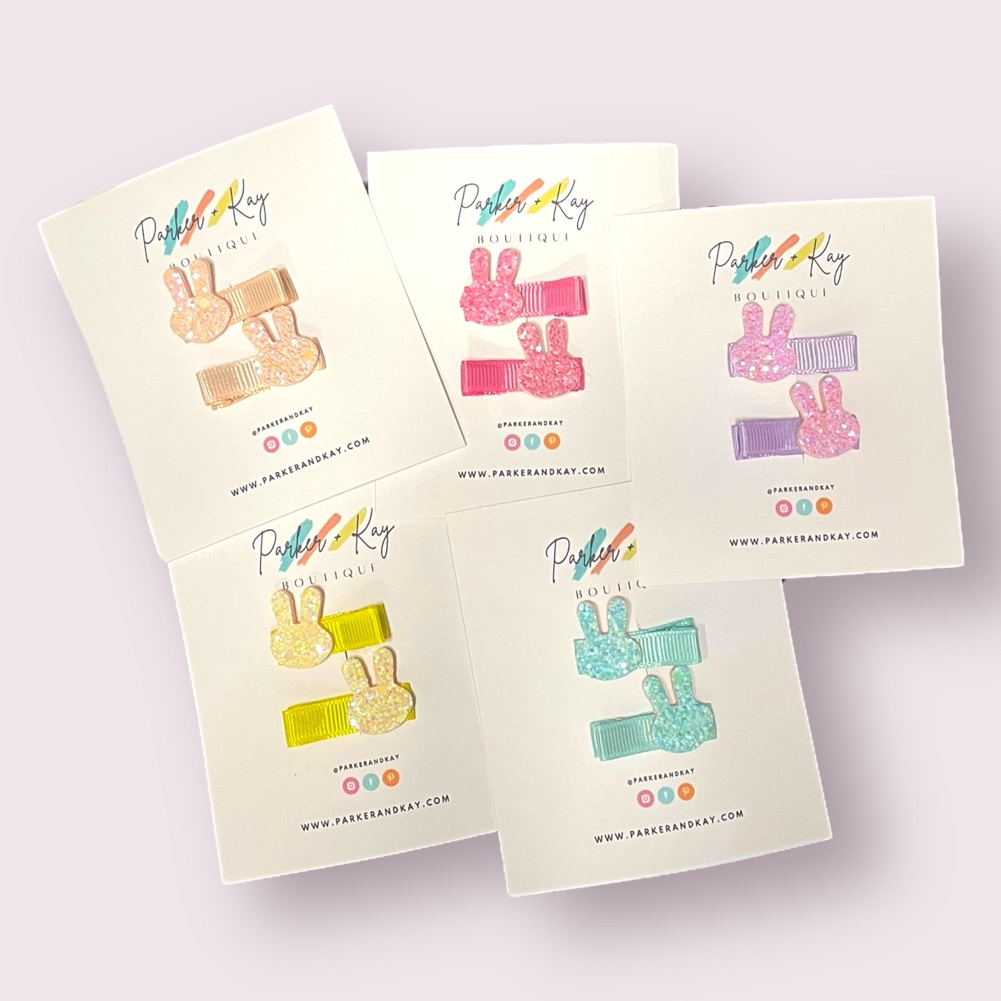 Sparkling Bunny Hair Clips