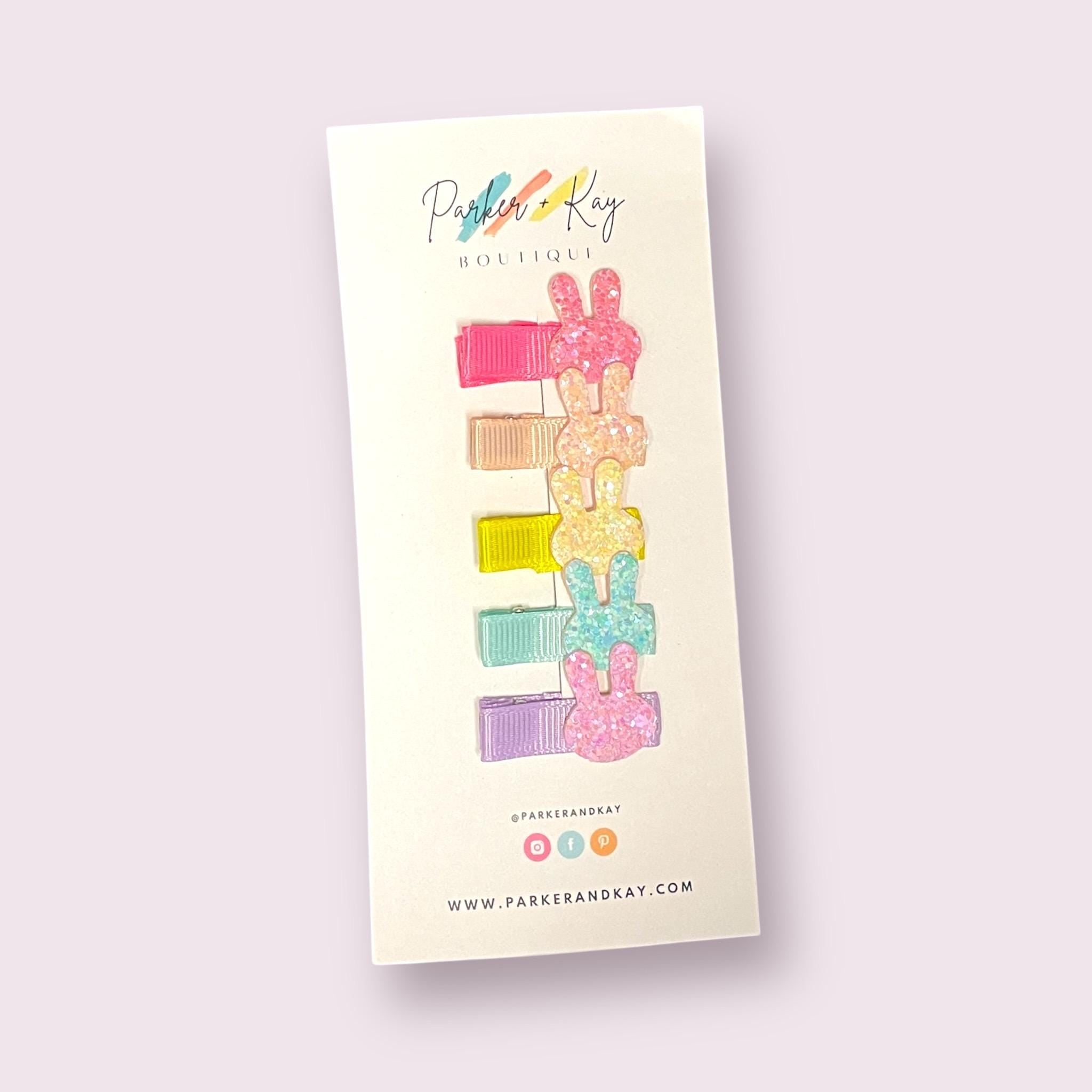 Sparkling Bunny Hair Clips