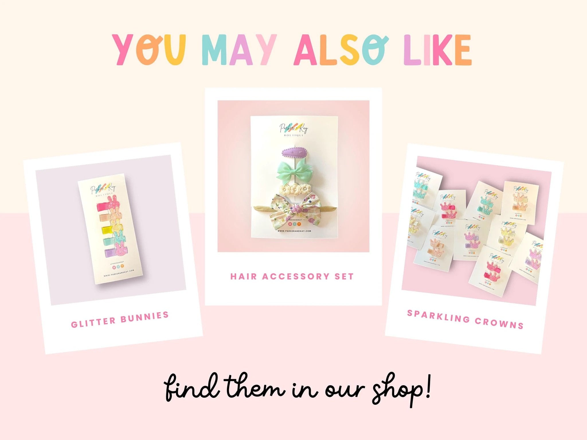 Gold Hearts Hair Clips by Parker + Kay Creative