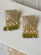 Kundan earrings by Kurti Connection USA