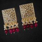 Kundan earrings by Kurti Connection USA