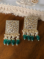Kundan earrings by Kurti Connection USA