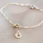 Crystal Personalized Magen David Bracelet