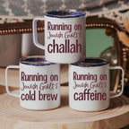 Running on Jewish Guilt Stainless Steel Mug and Lid