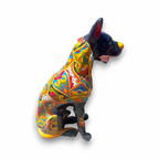 Huge Talavera Dog Statue | Colorful Mexican Ceramic Statue