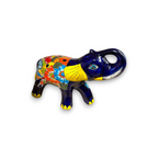 Colorful Talavera Elephant Coin Bank | Handmade Medium Piggy Bank
