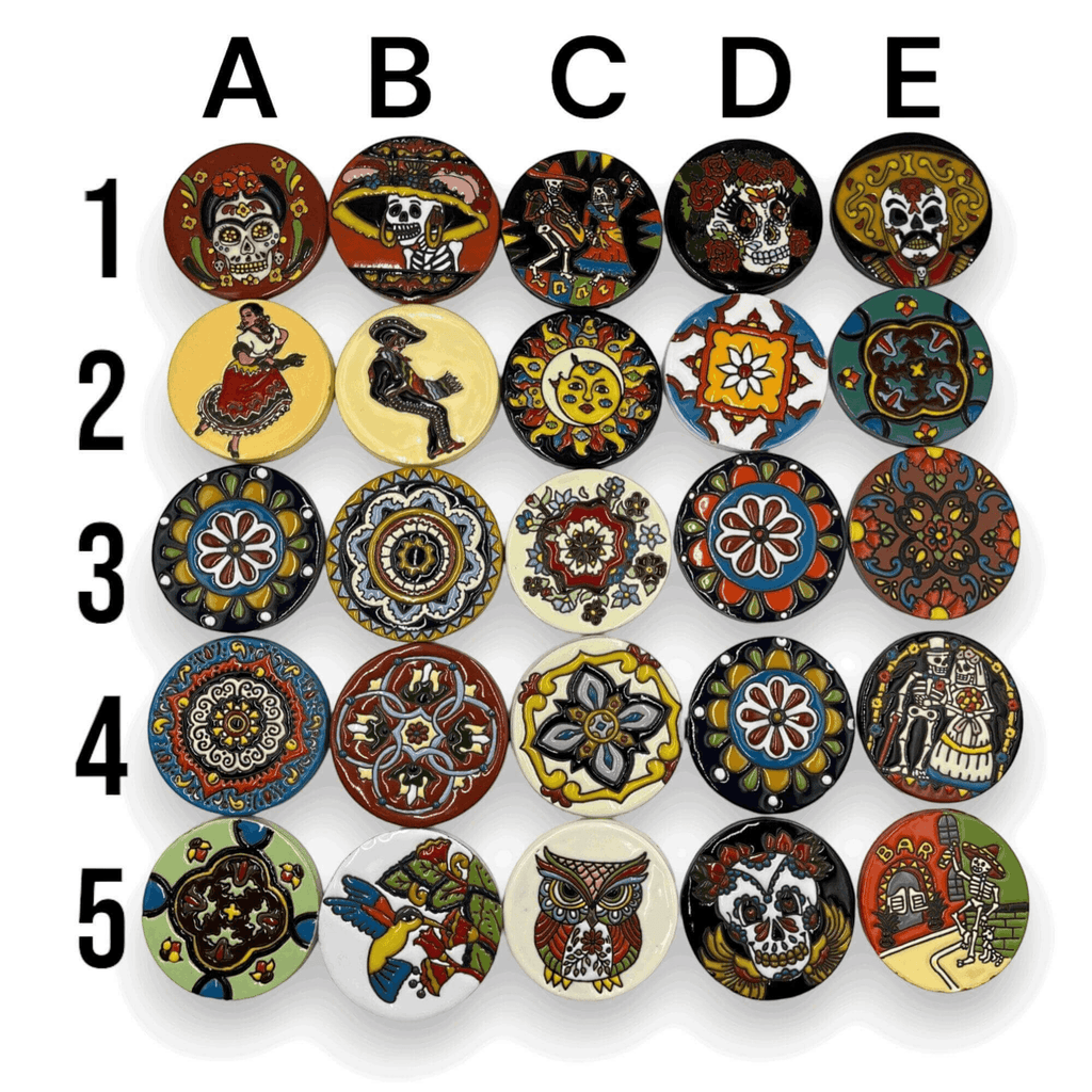Custom Talavera Coaster | Hand-Painted Mexican Tile Drink Pads