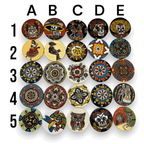 Custom Talavera Coaster | Hand-Painted Mexican Tile Drink Pads