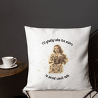 I'll gladly take the stairs to avoid small talk funny vintage style Premium Pillow for introverts La Vie Bien I'll gladly take the stairs to avoid small talk funny vintage style Premium Pillow for introverts