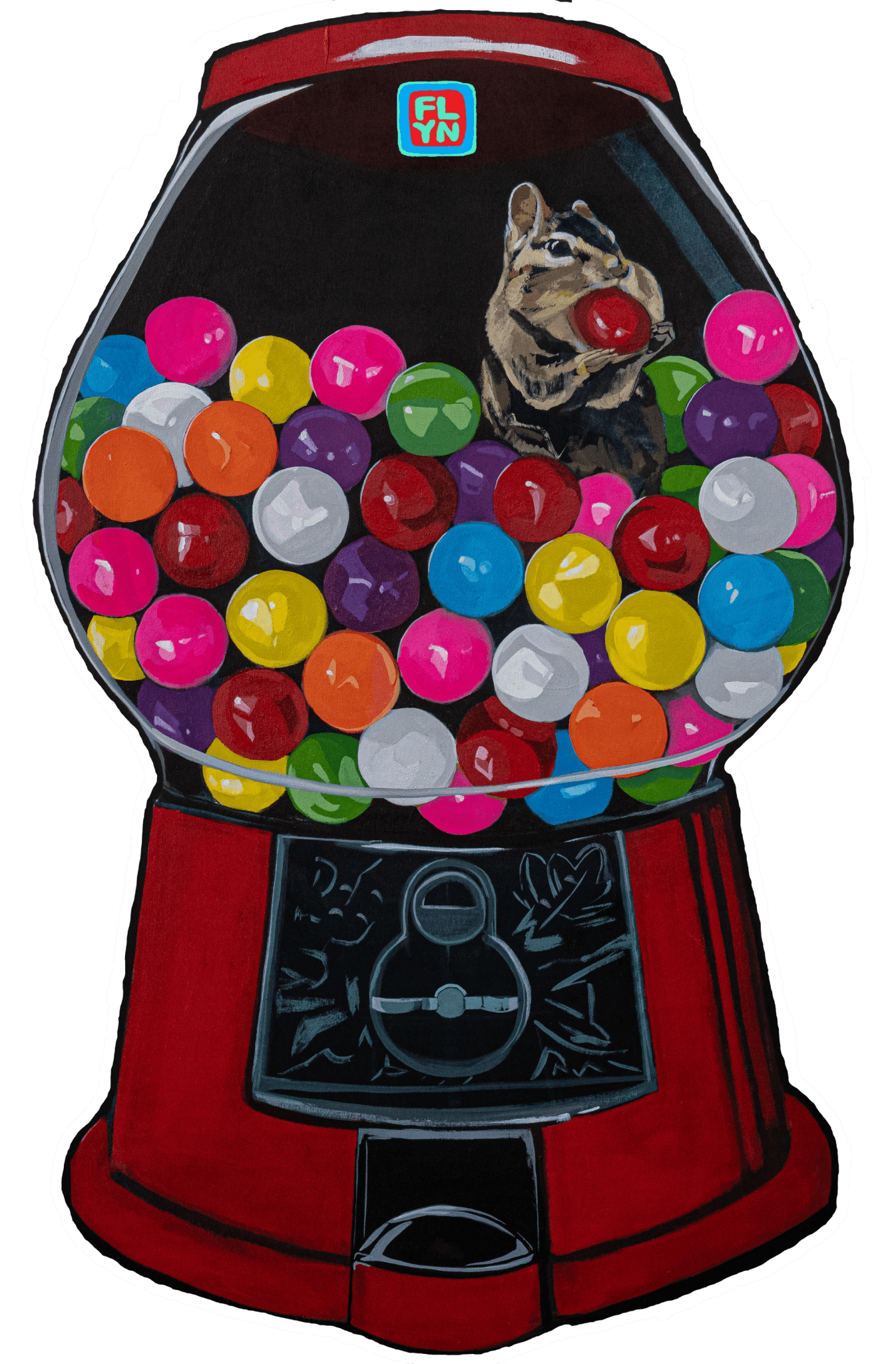 I'm in Guys! Gumball Machine Sticker by FLYNhats